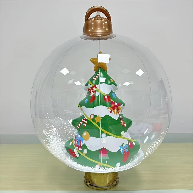1pc Inflatable Christmas Ball with LED Lights and Remote Control