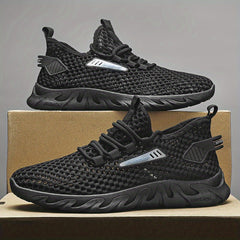 Men's Slip on Sneakers Athletic Shoes with Shoelaces