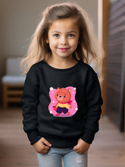 OERYUI Bear Girl Graphic Sweatshirt Kids Clothes Gift
