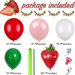 Strawberry Party Decoration Balloon Garland Set Girl Birthday Party Supplies