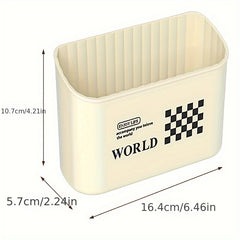 Cream Wind Punching Magnetic Refrigerator Side Storage Box