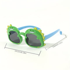 Kids Dinosaur Sunglasses Cartoon Glasses Anti-UV Boys Girls Eye Protection 1pc