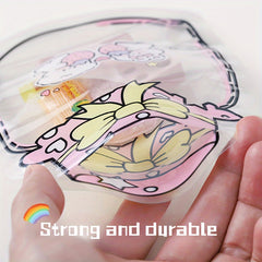 10pcs Self Sealing Snack Bags Small Jewelry Biscuit Candy Bags 14 Silk