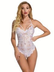 Sexy Lace Teddy Bodysuit Lingerie Negligee