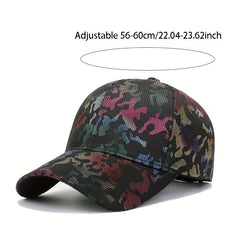 Graffiti Print Baseball Cap Hip Hop Mesh Unisex Dad Hats Lightweight Adjustable