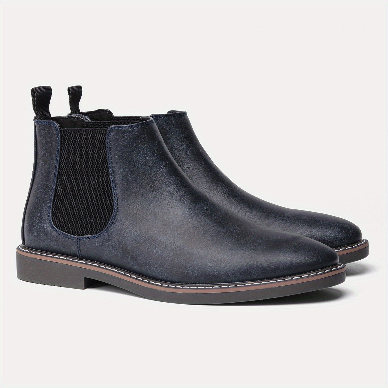 Men's Chelsea Boots Slip On Round Toe Ankle Boot