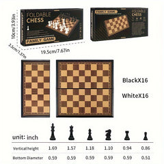 Chess Portable Set No Magnetic Foldable Board Game Educational Toys