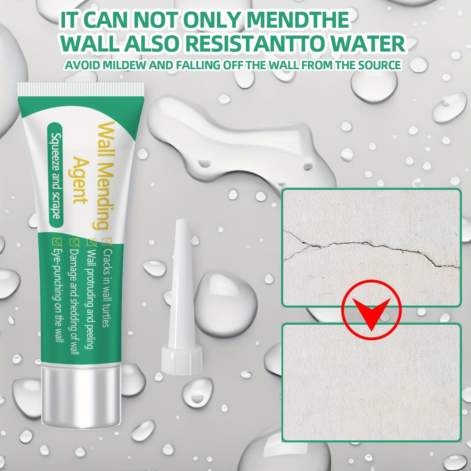 Waterproof Repair Wall Paste 100g Mildew-proof Household Crack Nail Eye Wall