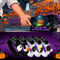 5pcs Halloween LED bracelets - Event Party Wristwear Glow Accessories