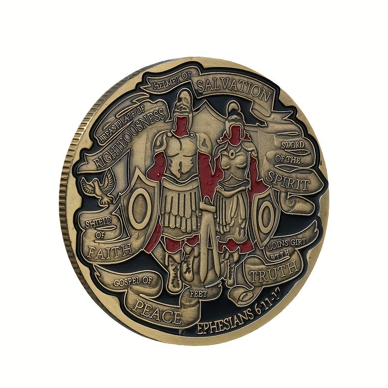 Armor of God Standing Firm in Faith Challenge Coin Collection Gift Coin