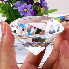 Crystal Faceted Diamond Paperweight Wedding Favor Decor