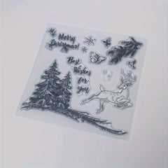 Christmas Series Transparent Stamp for DIY Scrapbook Decoration