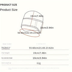 Outdoor Cycling Coldproof Pullover Hat Autumn Winter Double sided Ear Protection