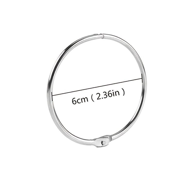 100pcs Ziplock Bags and 2pcs Metal Split Ring 5D DIY Diamond Painting Tools