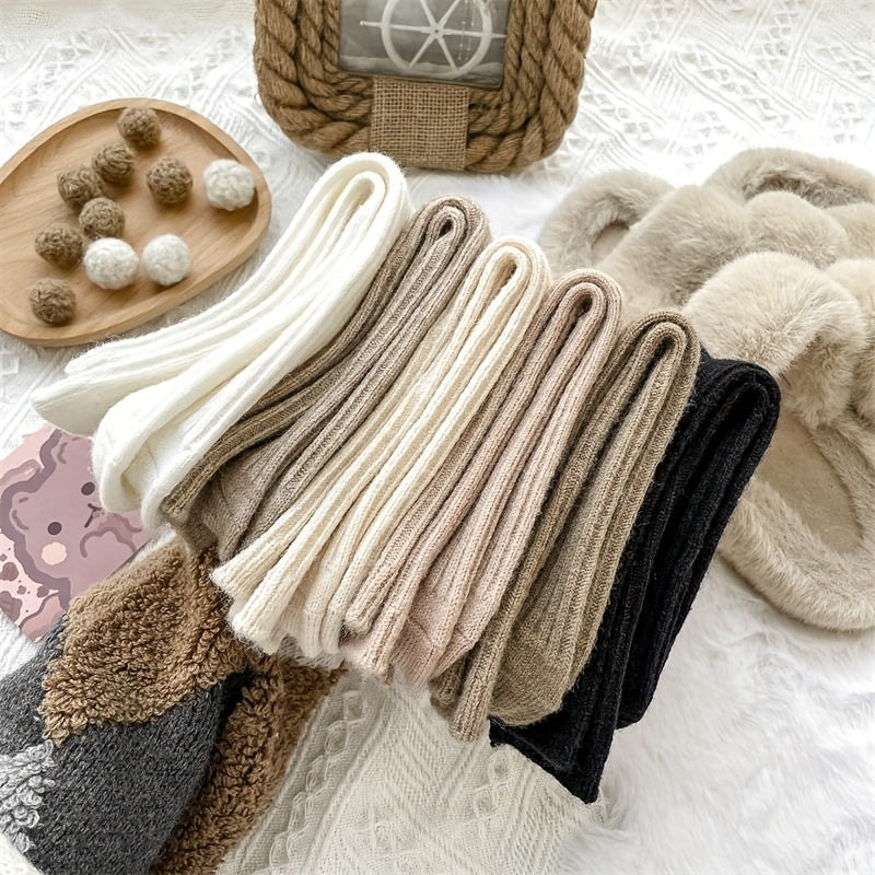 6 Pairs Comfy & Breathable All Match Women's Socks Stockings