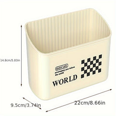 Cream Wind Punching Magnetic Refrigerator Side Storage Box