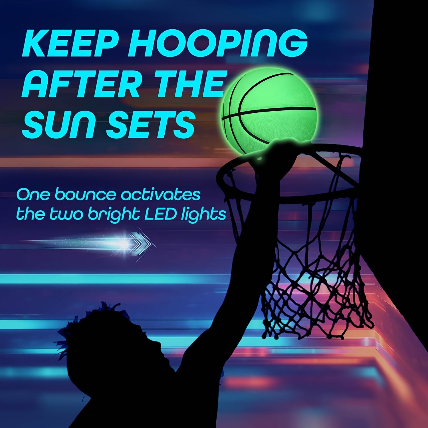 Size 7 Luminous Basketball PU Wear-resistant And Durable Gift