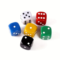 22mm Round Acrylic Dice 6 Colors Game Dice Halloween Party Supplies