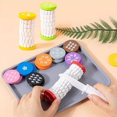 Wooden Cookie Food Toy Play House Kit Math Counting Chopping Play