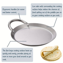 Round 430 Stainless Steel Baking Pan Induction Heatable