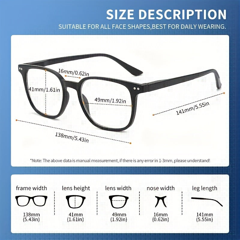 Men's Anti Blue Light Glasses Ultra Light Eyeglasses