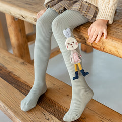 Girls Kids Rabbit Pantyhose Leggings for Spring Autumn