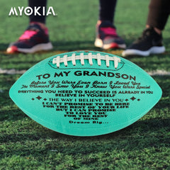 Engraved Football Size 9 Grandson Grandpa Grandma Christmas