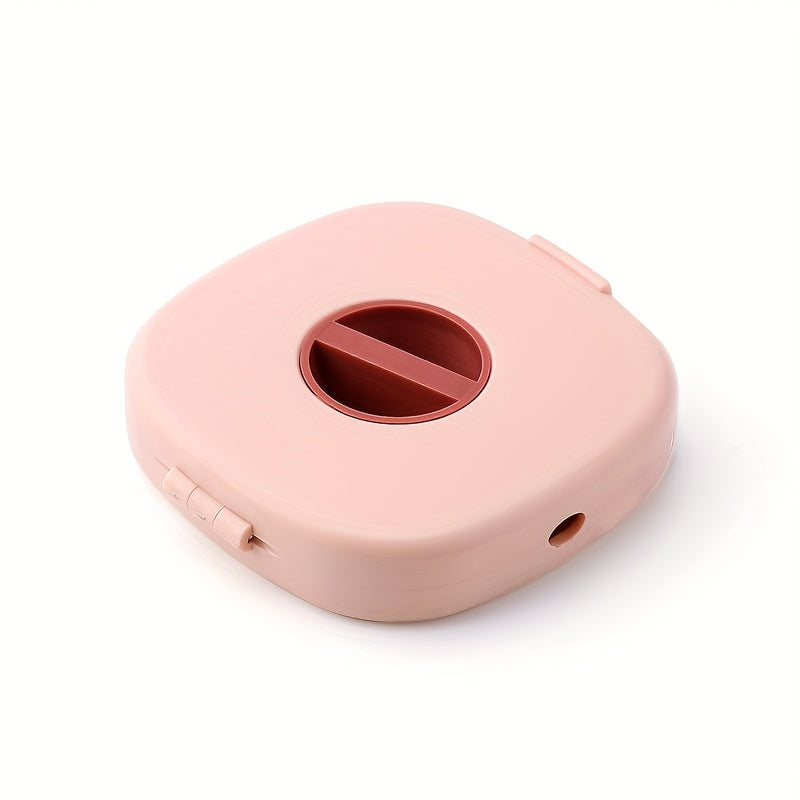 Portable Data Cable Storage Box with Phone Holder