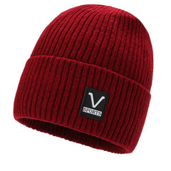Street Fleece Thickened Knitted Hat Beanie