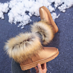Women's Waterproof Non slip Thickened Plus Velvet Snow Boots