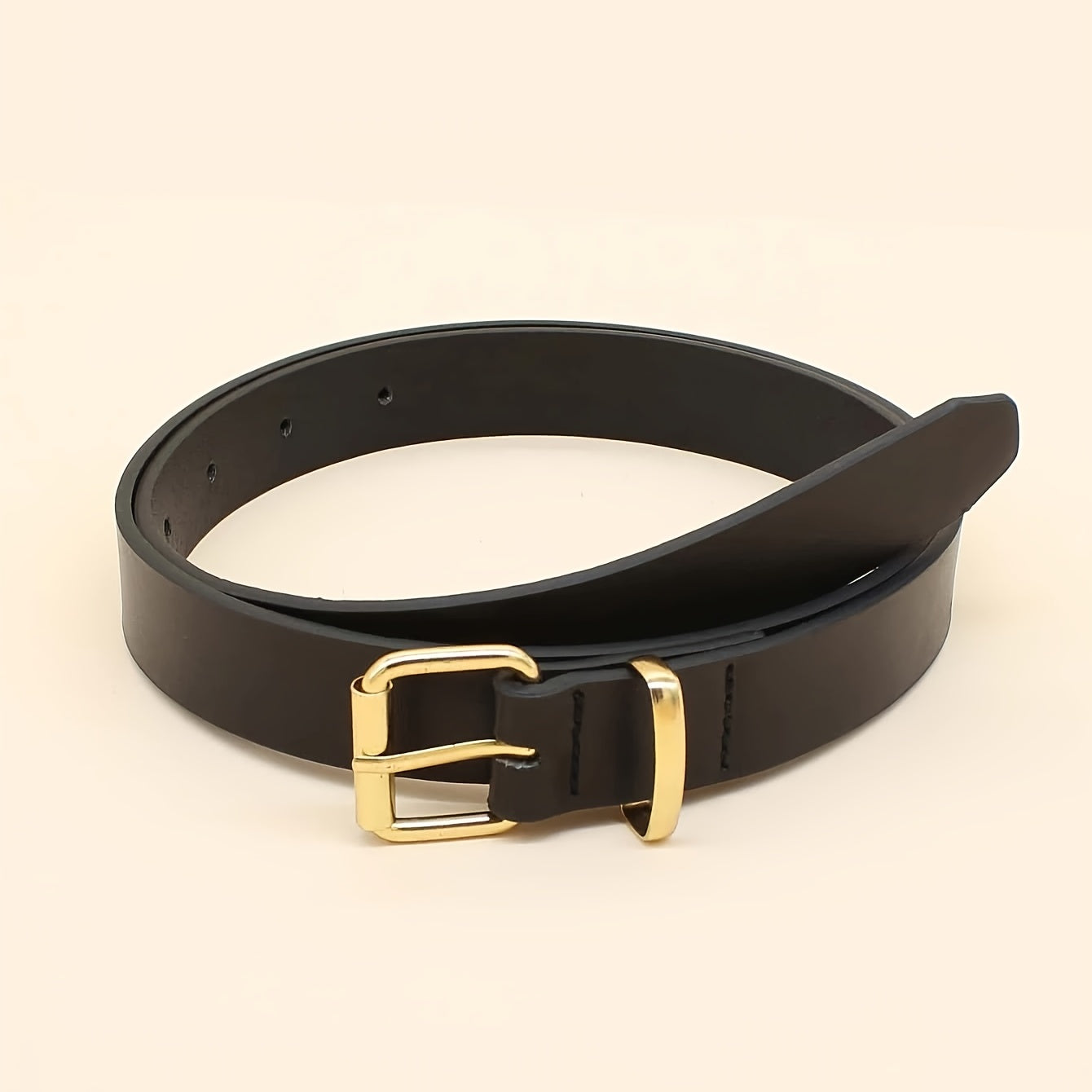Skinny Buckle Belt Leather PU Casual Weekend Commute