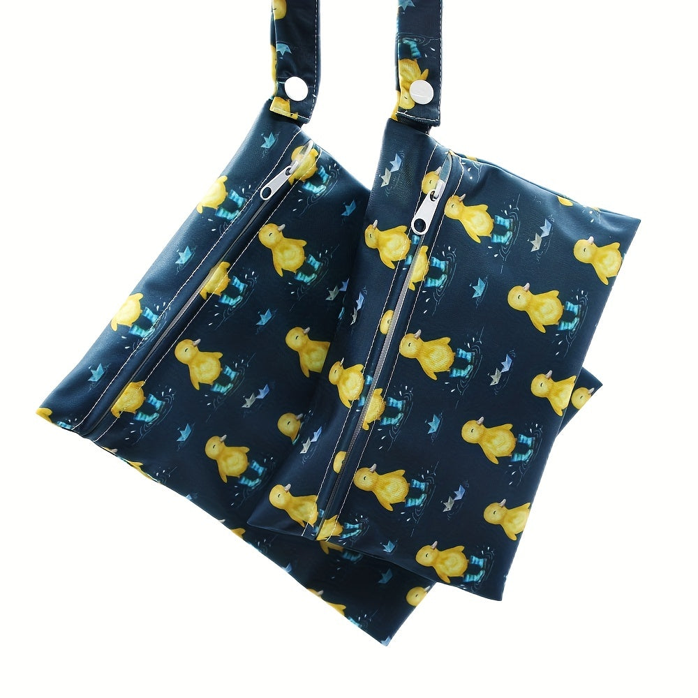 Asenappy Duck Print Diaper Bag Set