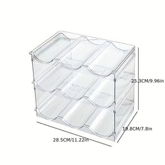 Stackable Plastic Wine Racks 3-4 Layers - Kitchen & Pantry Organizer