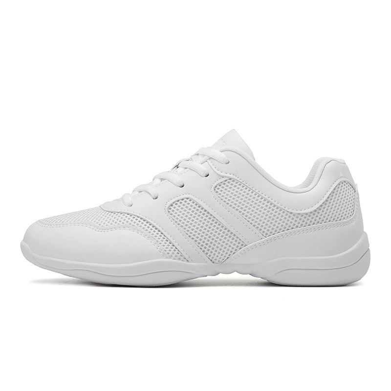 Lace Up Mesh Flat Sneakers Competition Dance Shoes