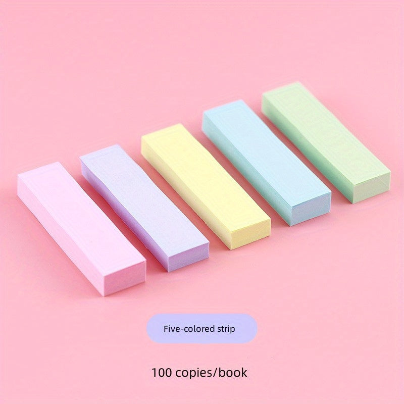 5pcs Pure Office Sticky Note Student Class Cheat Marking Plan Sticky Notes