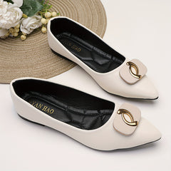 Women's Pointed Toe Ballet Flats Soft Sole Slip On Shoes