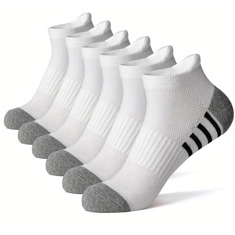6 Pairs Striped Mesh Socks Comfy & Breathable Women's Stockings