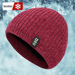 Velvet Knitted Warm Beanie Hat Ear Protection Winter Hat