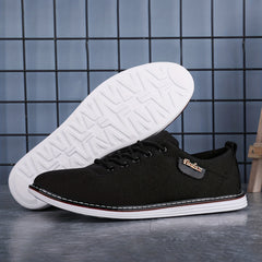 Men's Lace-up Canvas Sneakers Casual Walking Shoes