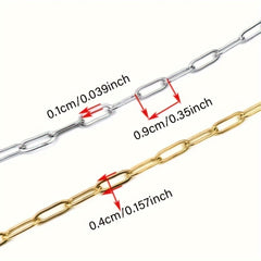6ft Stainless Steel Chain Jewelry Making DIY Necklace Earrings Bracelets