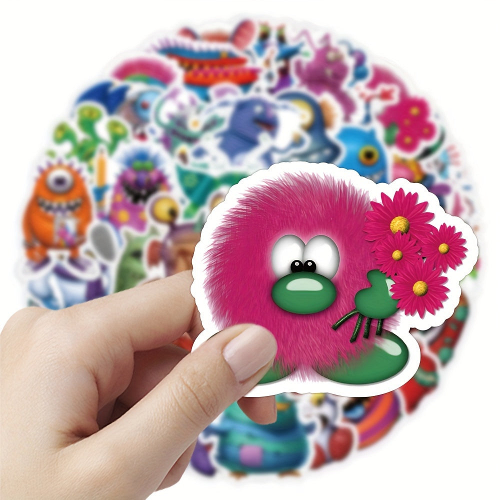 50pcs Monster Collection Cartoon Stickers Waterproof Vinyl Stickers