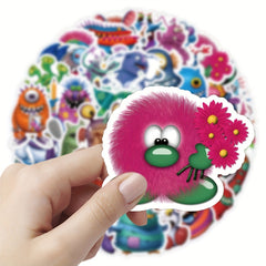 50pcs Monster Collection Cartoon Stickers Waterproof Vinyl Stickers
