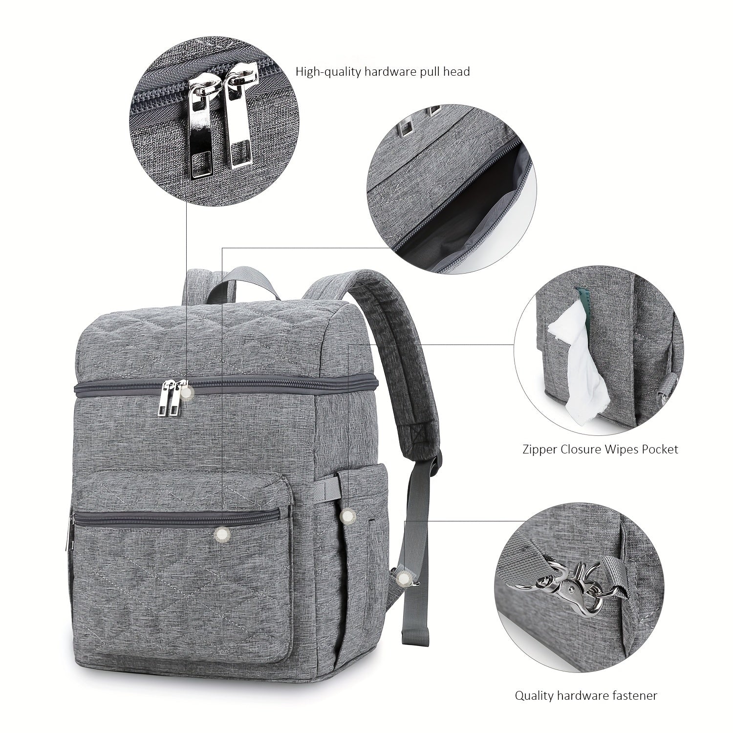 Large Capacity Waterproof Mommy Bag Backpack