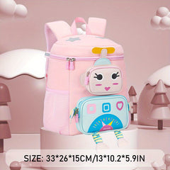 3D Robot Kindergarten Kids Backpack for Boys Girls