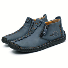 Men's Casual High Top Chukka Outdoor Boots Zipper