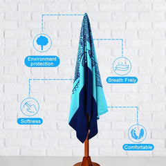 Oversized Printed Beach Towel Quick Drying Lightweight Blanket