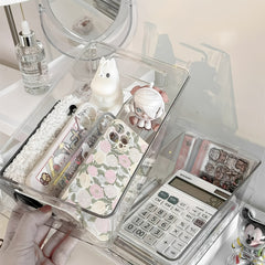 Desktop Storage Box Cosmetic Snack Transparent Basket Skin Care Products