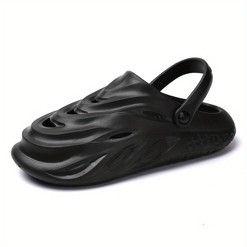 Men's Slip On Platform Clogs Unisex Outdoor Hollow Out Beach Sandals