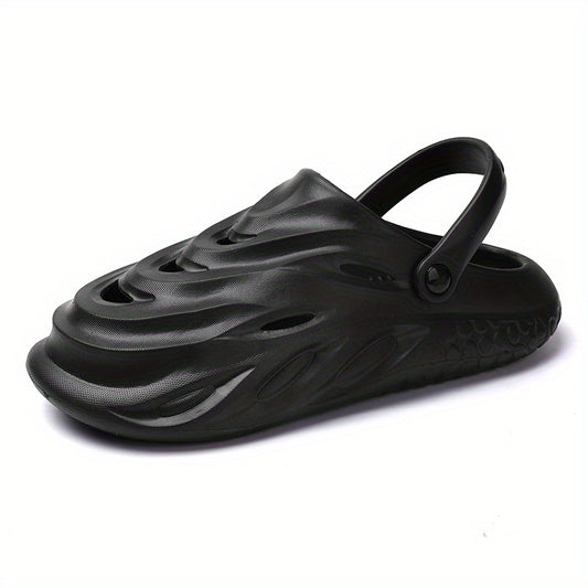 Men's Slip On Platform Clogs Unisex Outdoor Hollow Out Beach Sandals