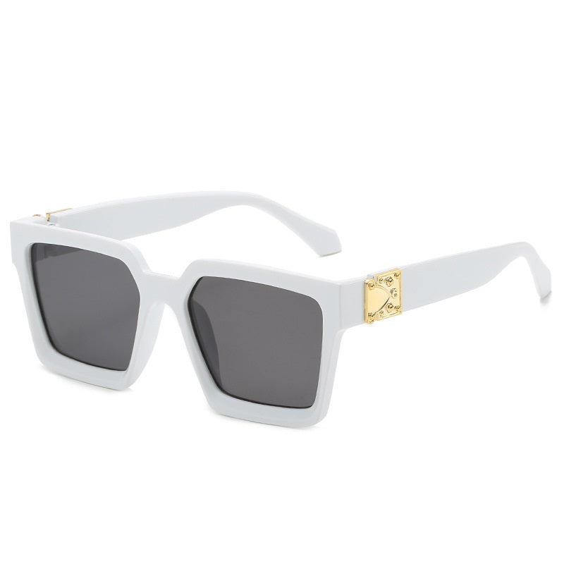 Vintage Oversize Square Sunglasses UV400 Protection